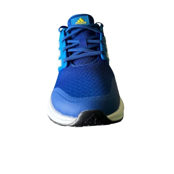 ADIDAS EQ21 RUN 2.0 J /UNISSEX RUNNING SHOES - BLUE/WHITE/YELLOW- SIZE 5Y